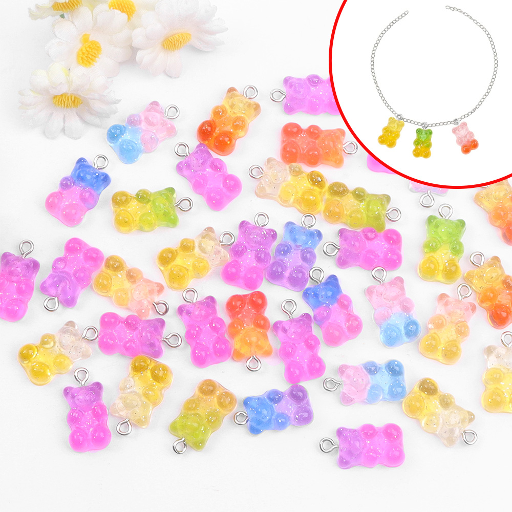 60pcs Dual Color Resin Bear Sh - Resin Craft Supplies recensie en prijs