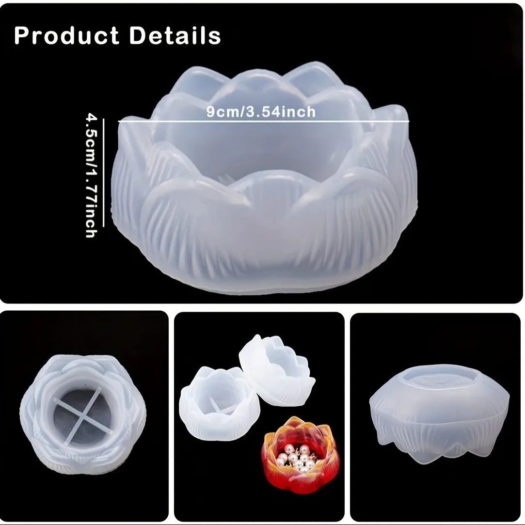 1pc DIY Lotus Flower Silicone  - Flower Preservation Resin recensie en prijs