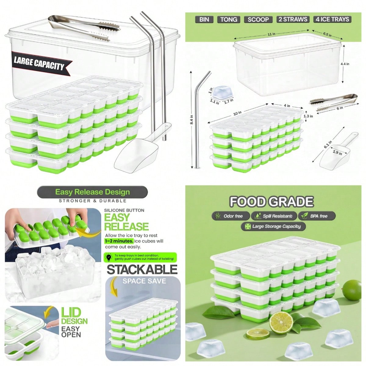56pcs Tray With Lid And Bin –  - Silicone Mold Tray recensie en prijs