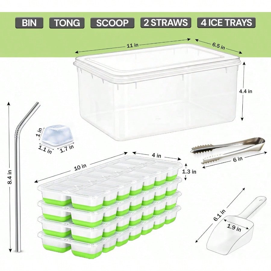 56pcs Tray With Lid And Bin –  - Silicone Mold Tray recensie en prijs