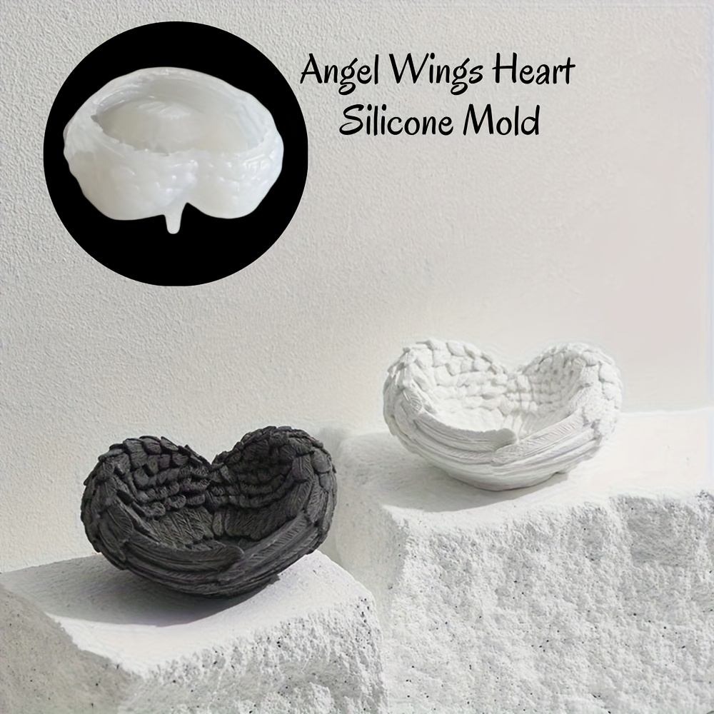 1pc Angel Wing Heart Silicone  - Resin Craft Ideas recensie en prijs