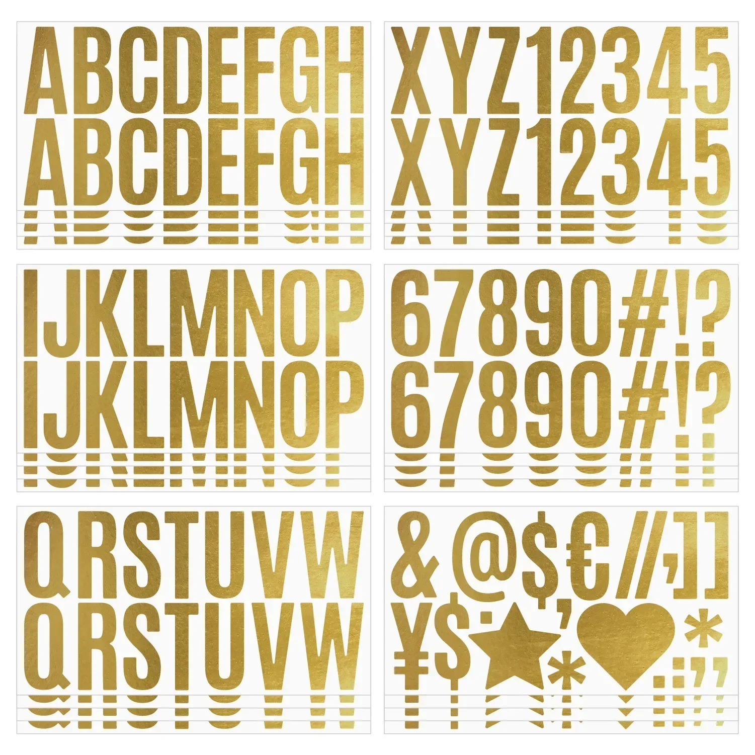 100 Pcs 6 Sheets Gold Letter S - Gold Foil Flakes recensie en prijs