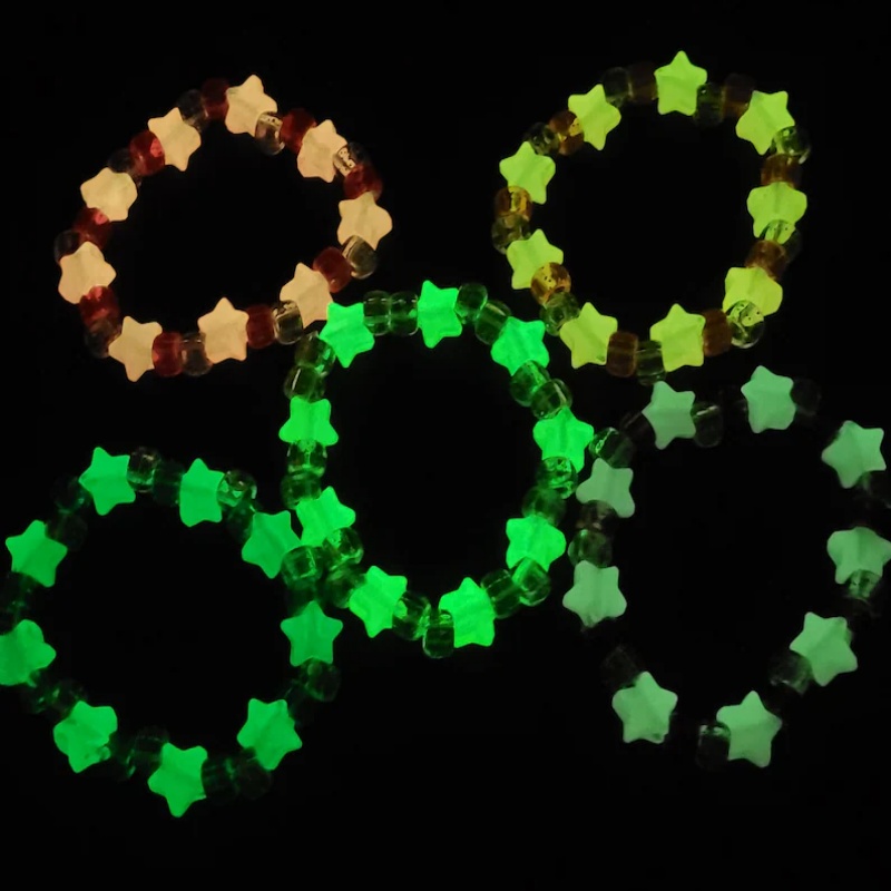 5 Glow star kandi bracelet set - Resin Glitter Pack recensie en prijs