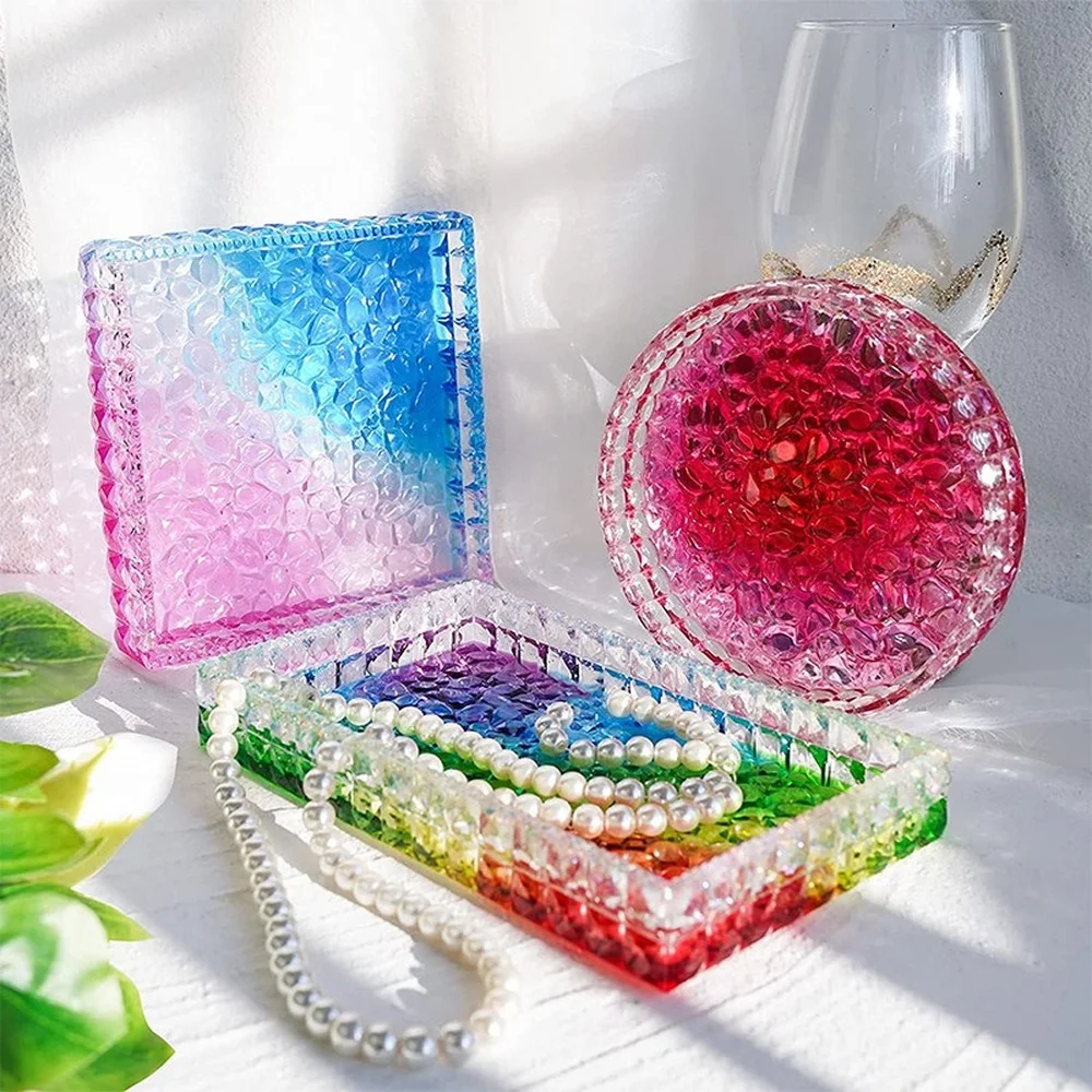 Ashtray Glass Crystal Texture  - Coaster Mold Round recensie en prijs