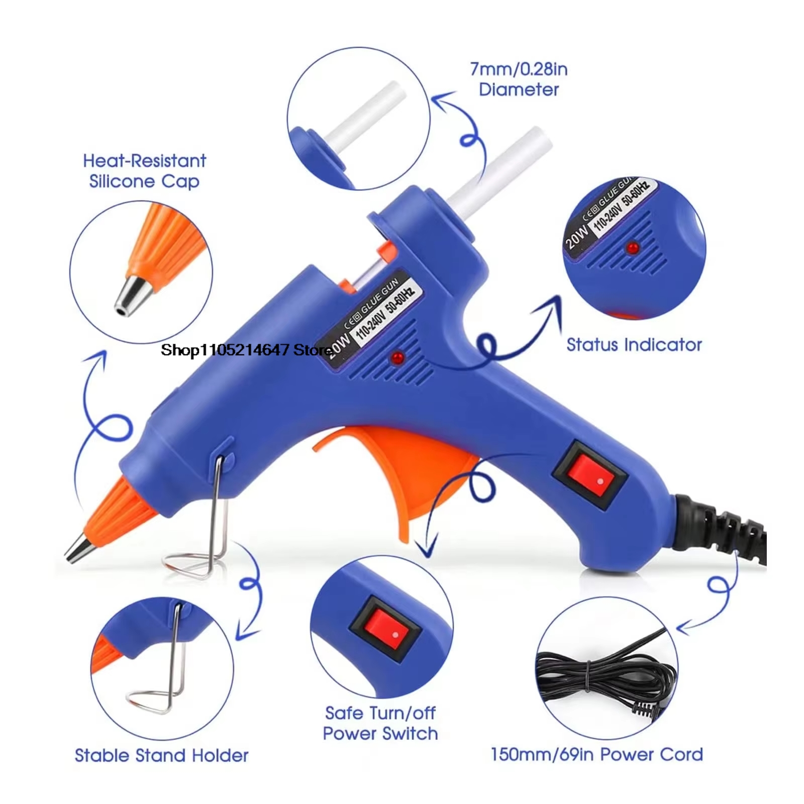 Hot Melt Glue Gun DIY Mini Hou - Heat Gun Small recensie en prijs
