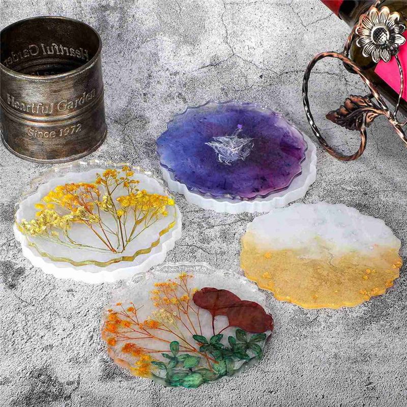 ABVT-12 Pieces Resin Coaster M - Geode Mold Silicone recensie en prijs