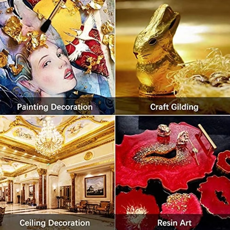 100pcs Imitation Gold Sliver C - Gold Foil Flakes recensie en prijs
