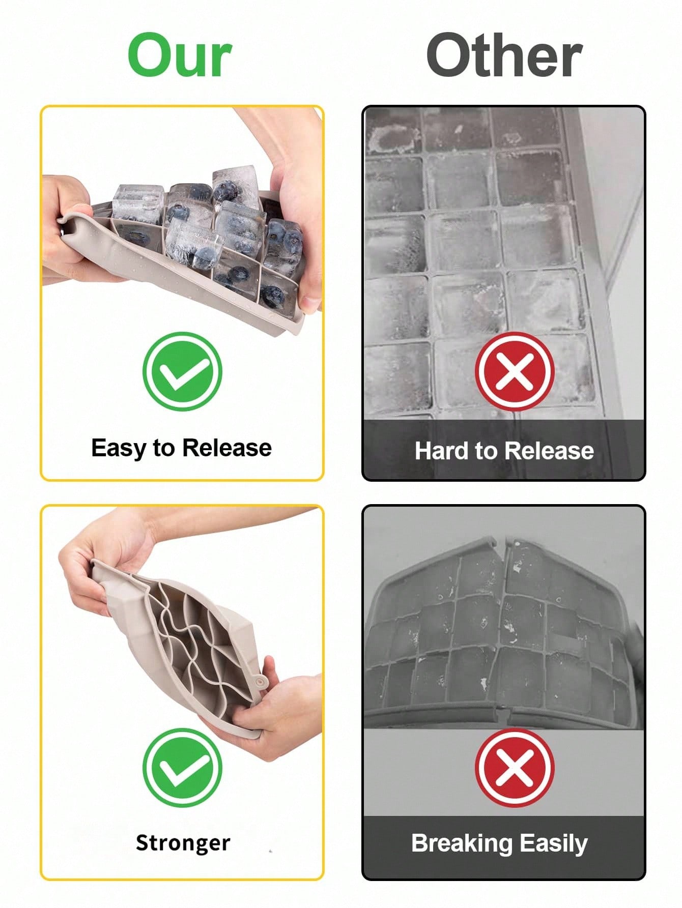 Madebyblanc 1pc 15 Grid Silico - Silicone Mold Tray recensie en prijs