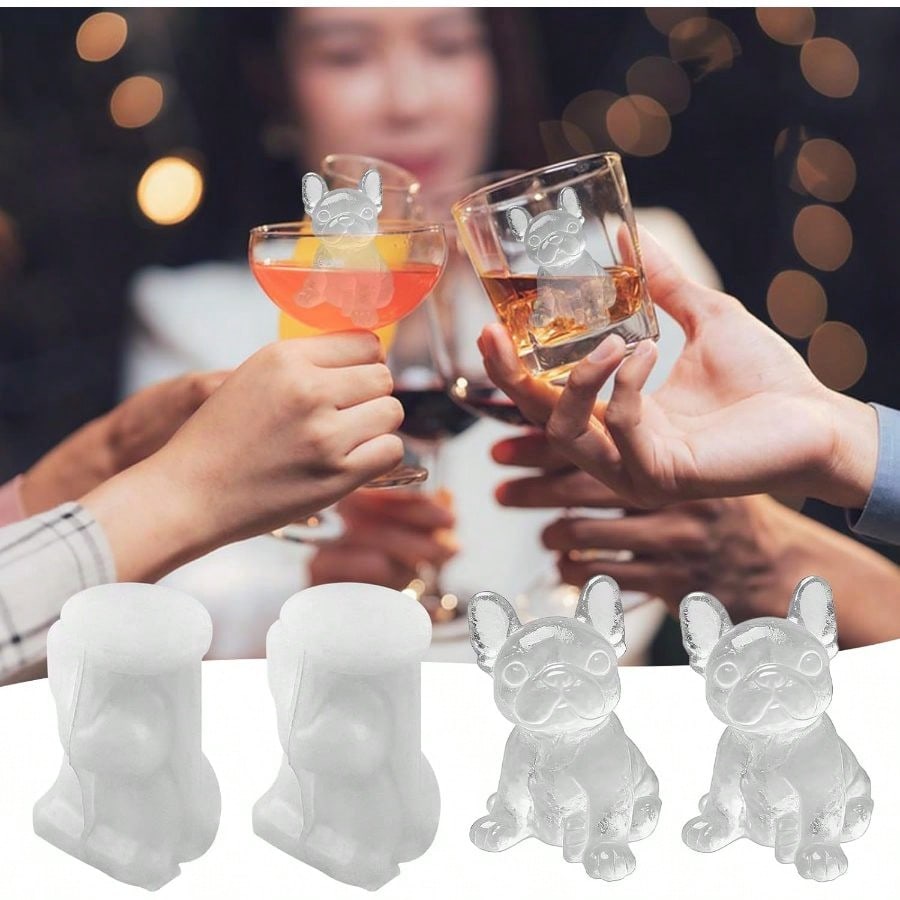 3D French Bulldog Cube Molds 2 - Silicone Mold Tray recensie en prijs