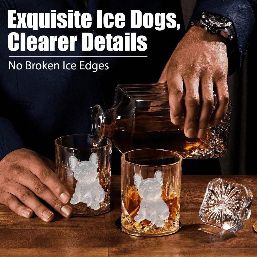 3D French Bulldog Cube Molds 2 - Silicone Mold Tray recensie en prijs