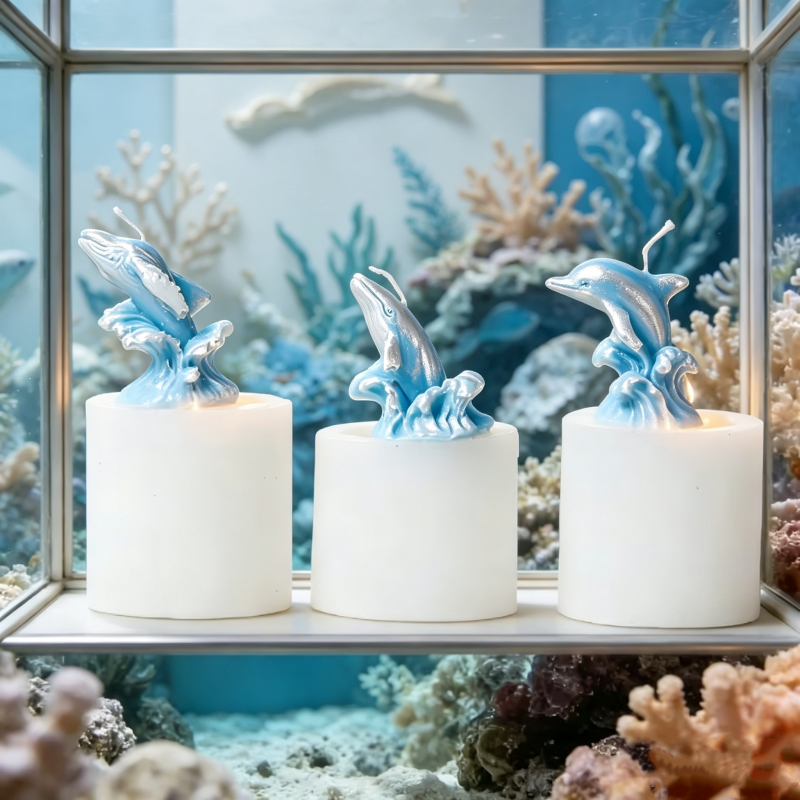 3D Whale & Dolphin with Wave S - Resin Ocean Wave Mold recensie en prijs