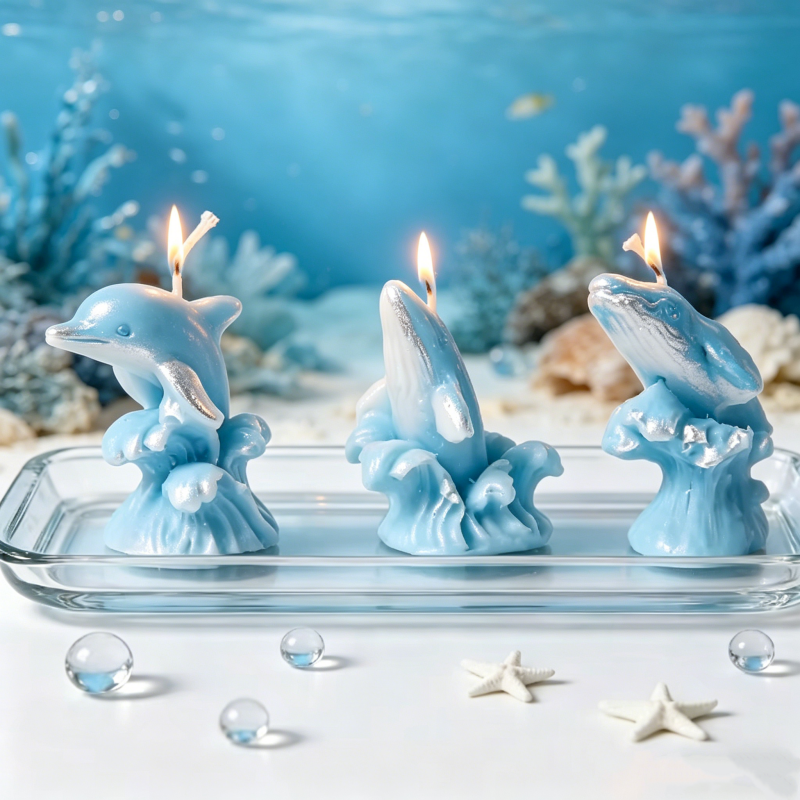 3D Whale & Dolphin with Wave S - Resin Ocean Wave Mold recensie en prijs