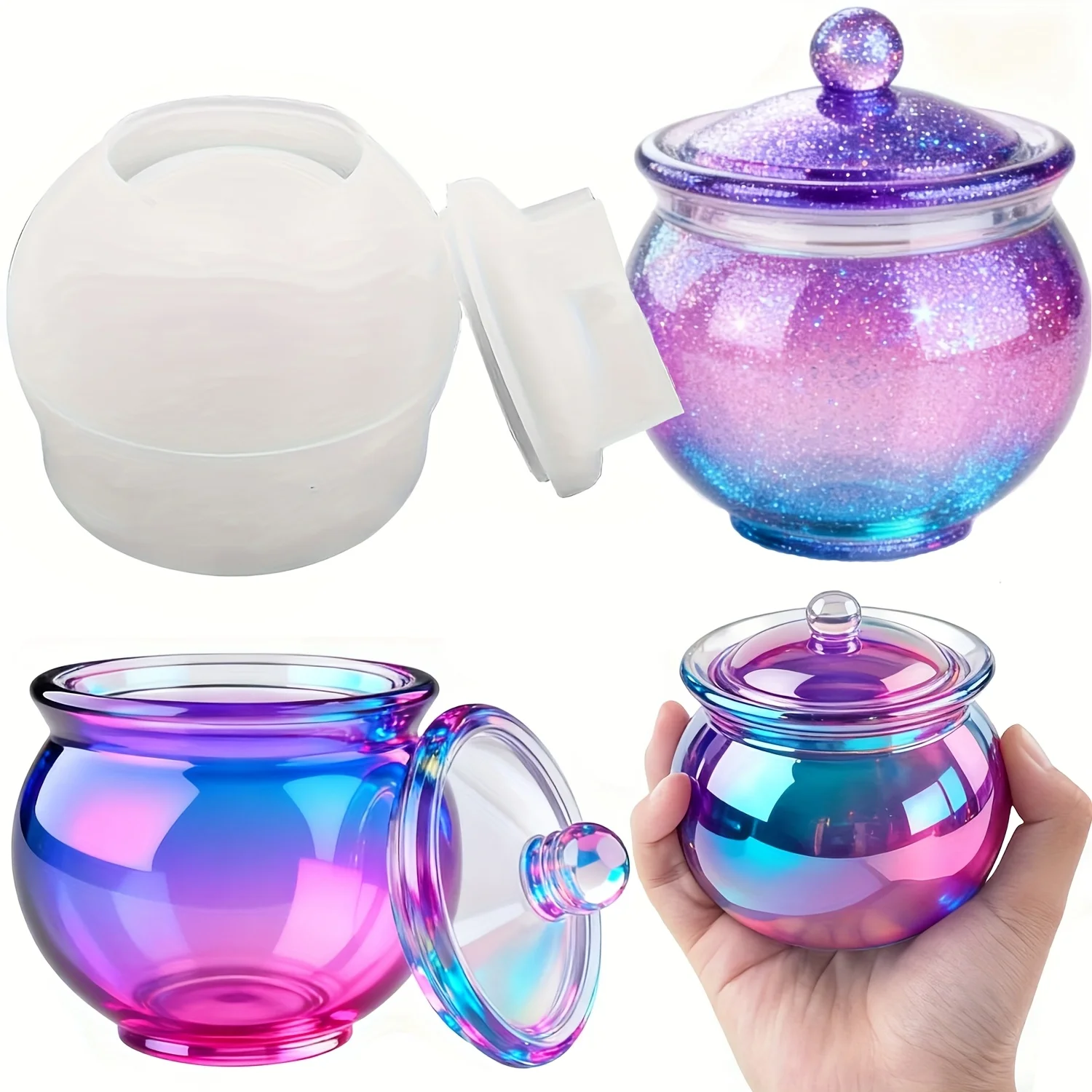1 set of round resin can molds - Resin Jewelry Kit recensie en prijs