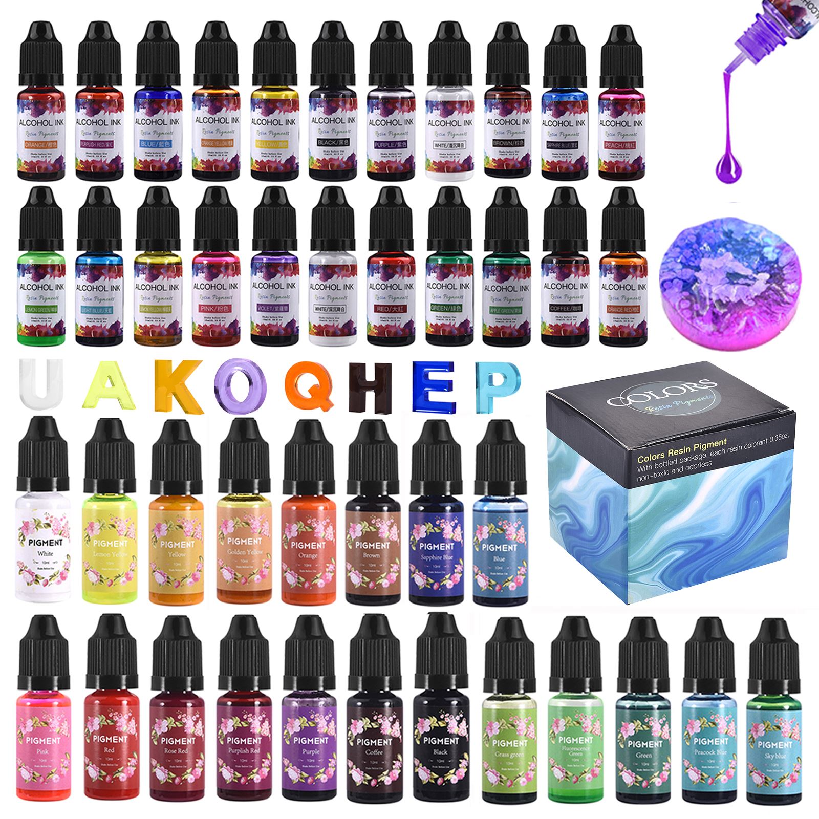 1 Set Resin Pigment Kit Art In - Resin Dye Alcohol recensie en prijs