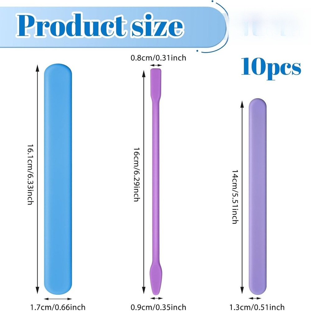 10 Piece Silicone Stirring Set - Resin Craft Workshop recensie en prijs
