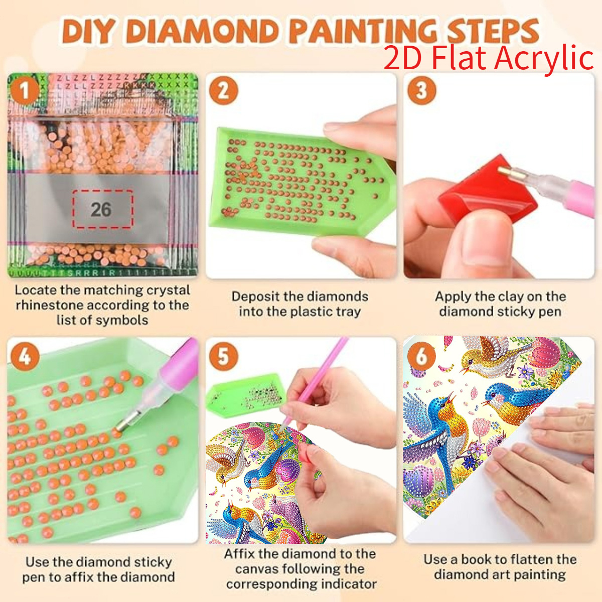 2D Flat Acrylic, 5D DIY Diamon - Resin Craft For Beginners recensie en prijs