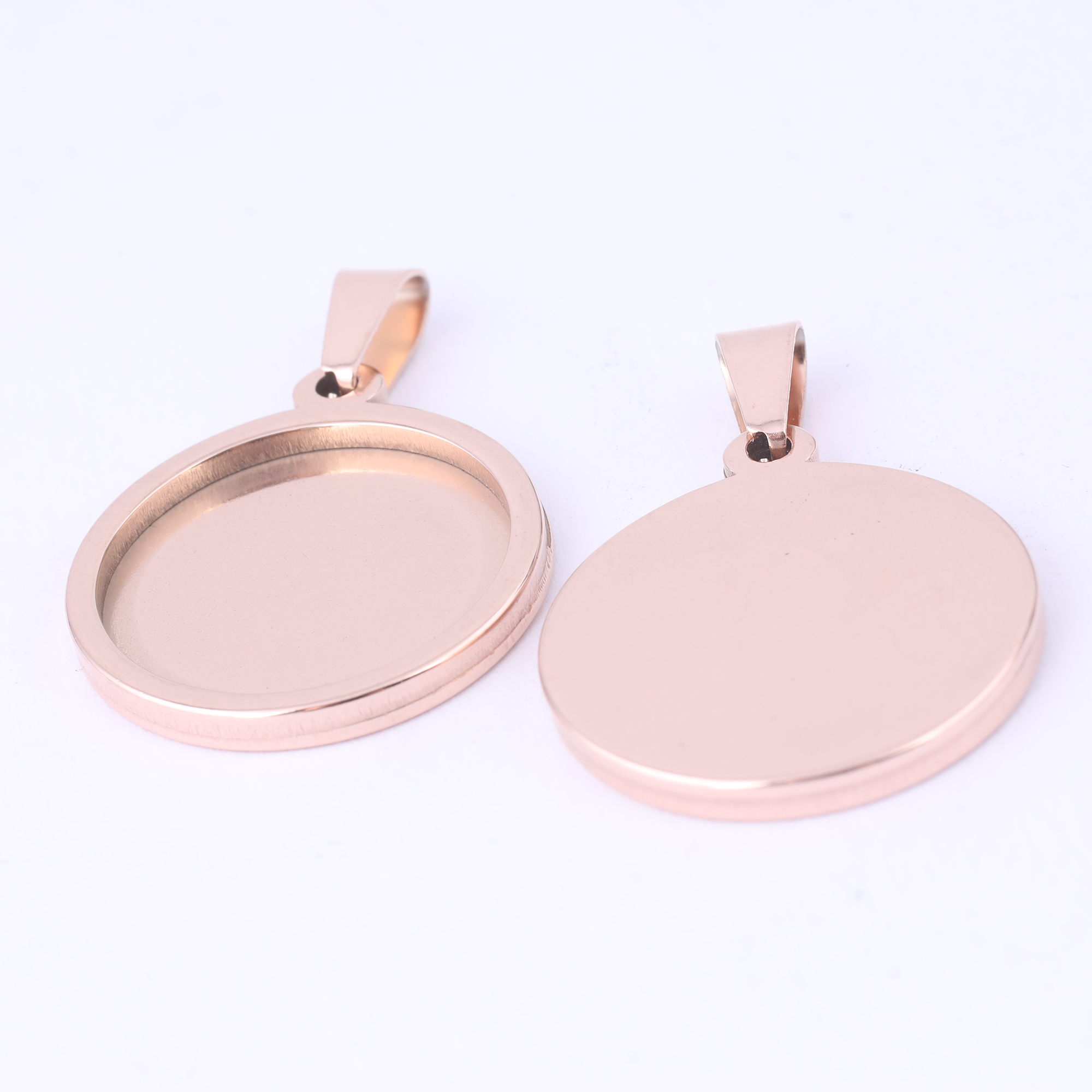 5pcs Stainless Steel 16mm 18mm - Bezels Set Pendant recensie en prijs