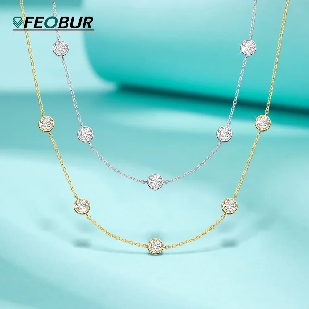 GRA Certified 5mm Moissanite N - Bezels Set Pendant recensie en prijs